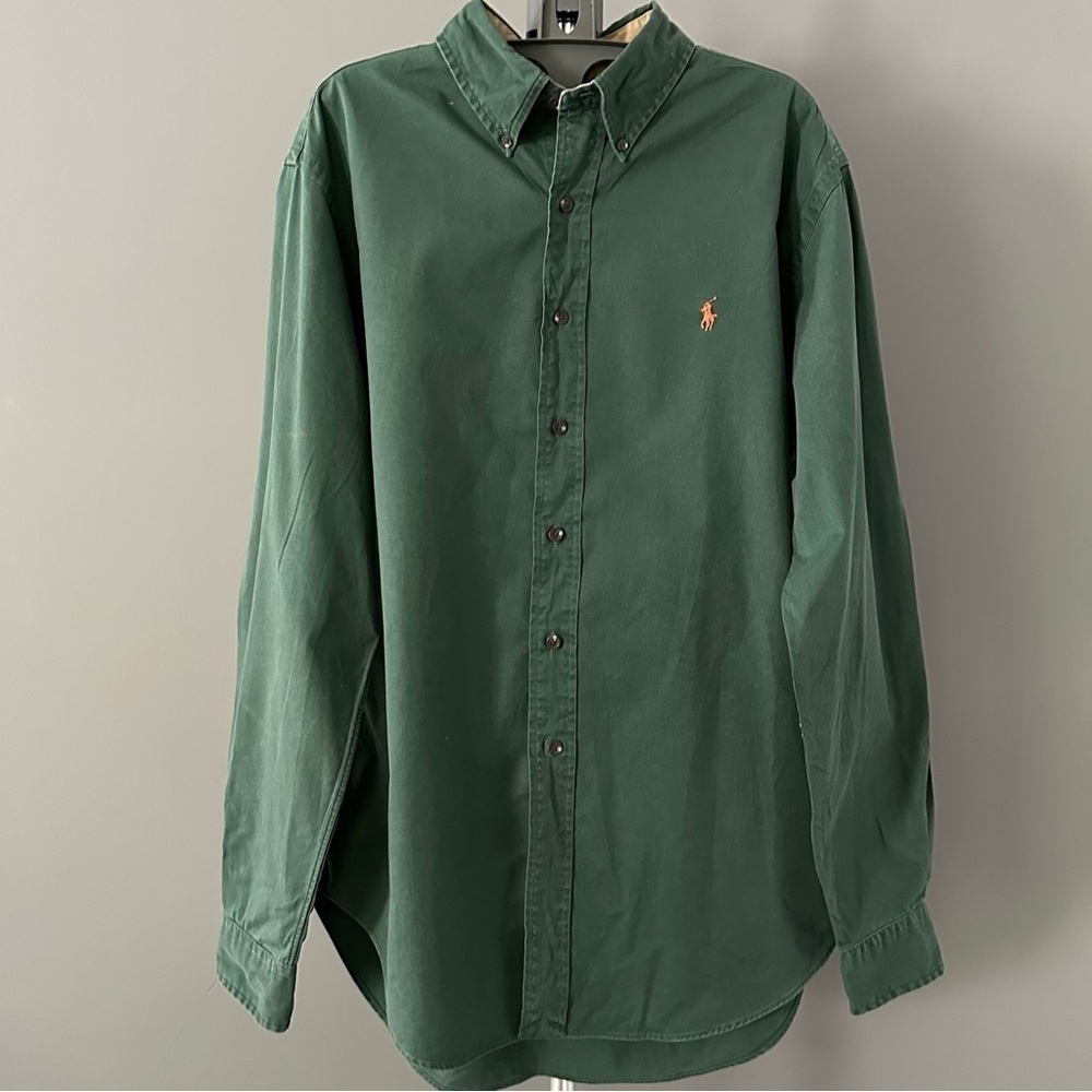 Ralph Lauren Classic Fit Suede Elbow Patch Shirt